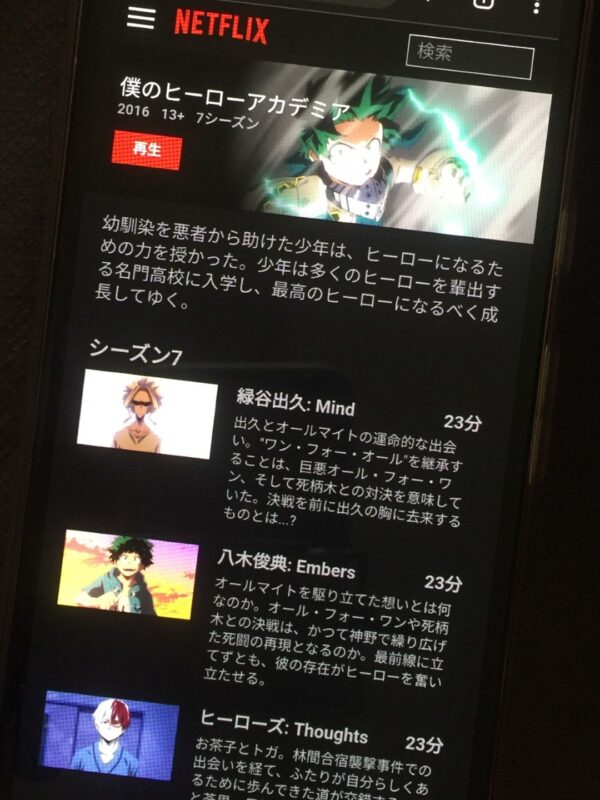 僕のヒーローアカデミア netflix