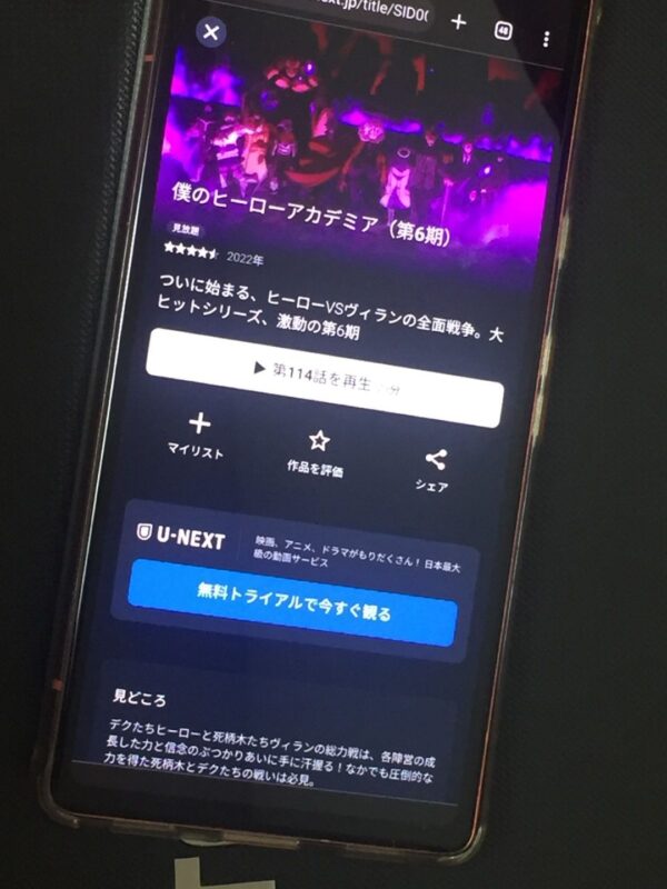 僕のヒーローアカデミア(6期) U-NEXT