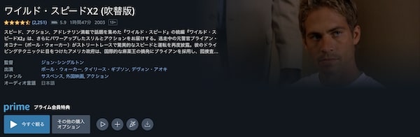 ワイルド・スピードX2 Amazon