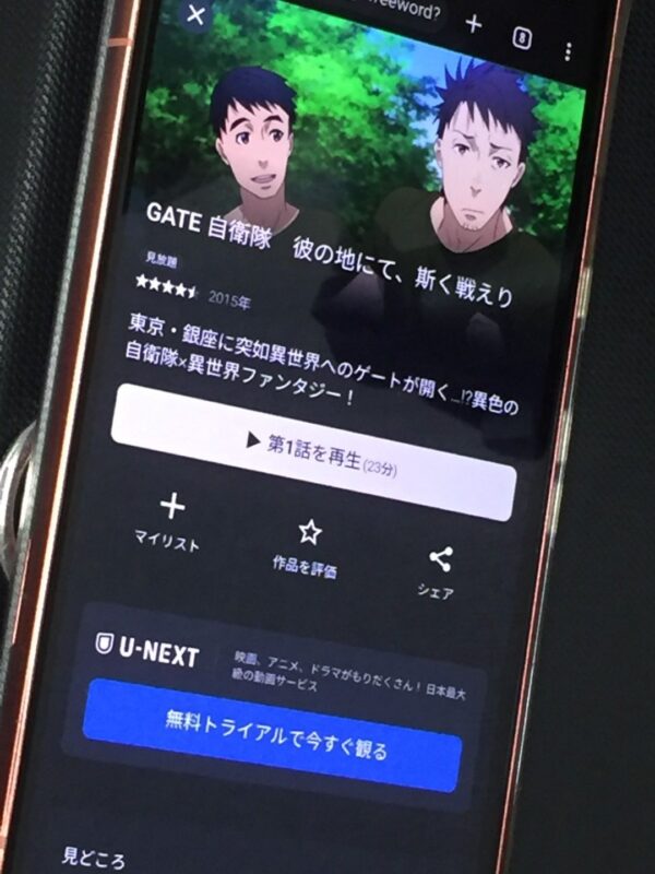 GATE 自衛隊 彼の地にて、斯く戦えり(2期) U-NEXT