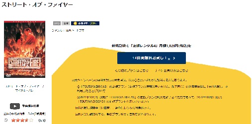 「ストリート・オブ・ファイヤー tsutaya discas