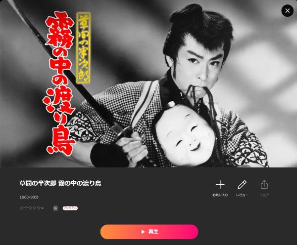 草間の半次郎 霧の中の渡り鳥 Lemino
