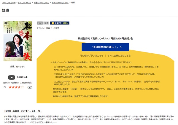 疑惑TSUTAYA DISCAS