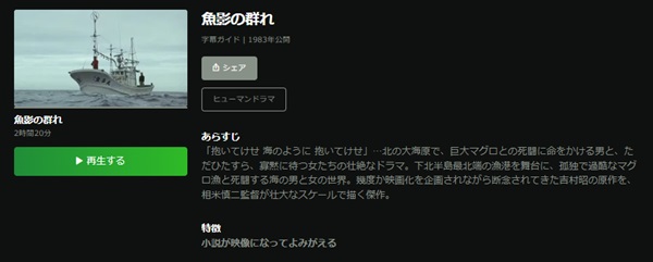魚影の群れHulu