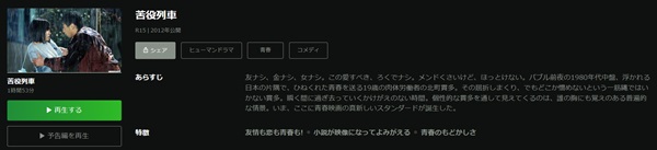 苦役列車Hulu