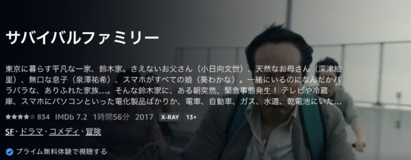 サバイバルファミリー Amazonプライム