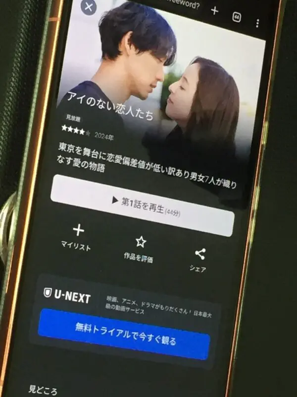 アイのない恋人たち U-NEXT