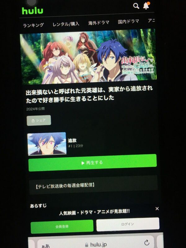 出来損ないと呼ばれた元英雄は、実家から追放されたので好き勝手に生きることにした hulu