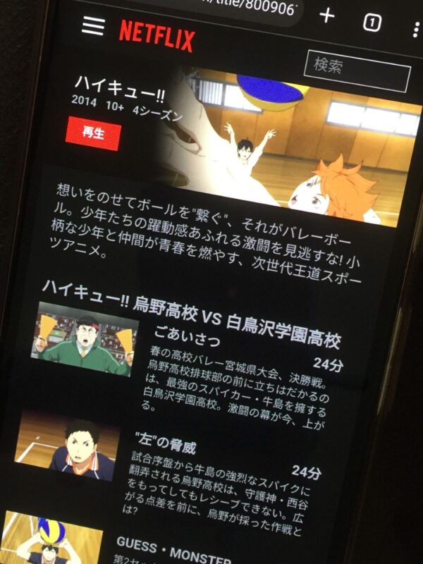 ハイキュー!!全シリーズまとめ netflix