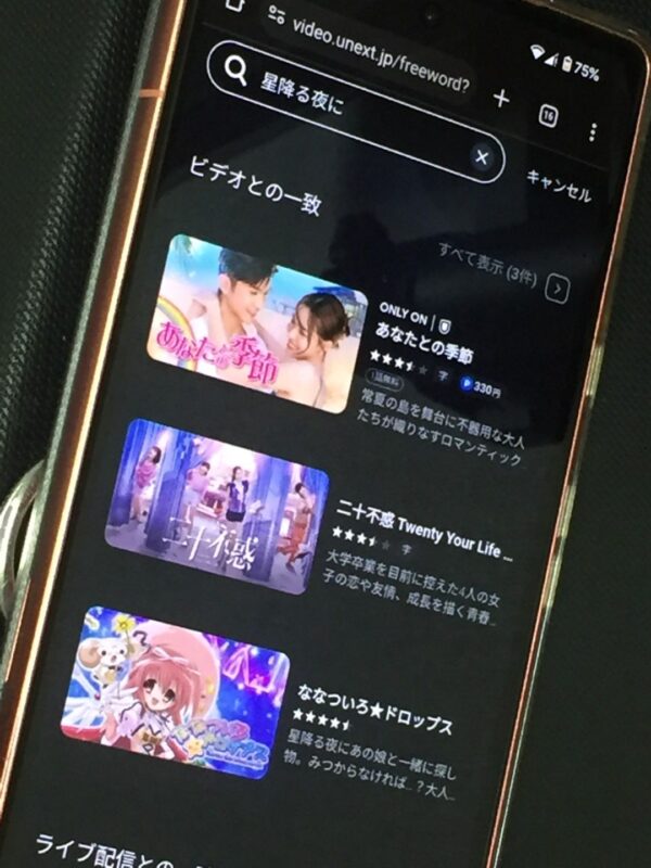 星降る夜に unext