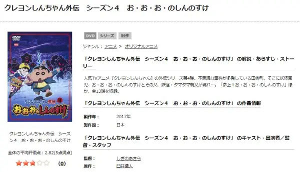 クレヨンしんちゃん外伝 お・お・お・のしんのすけ tsutaya