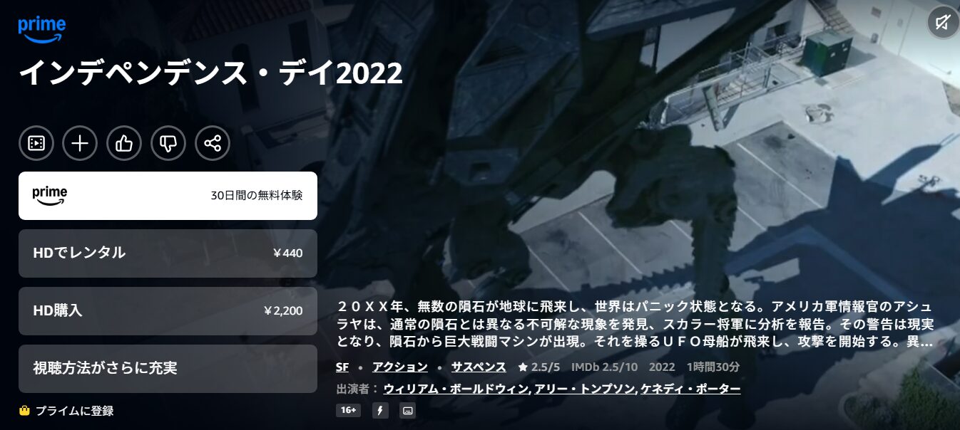 インデペンデンス・デイ2022 Amazon