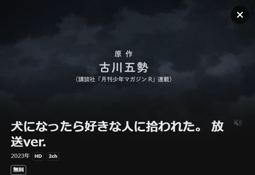 犬になったら好きな人に拾われた。 DMM TV