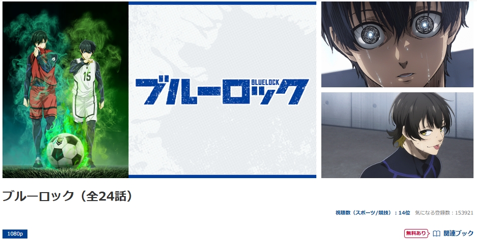 ブルーロック dアニメストア