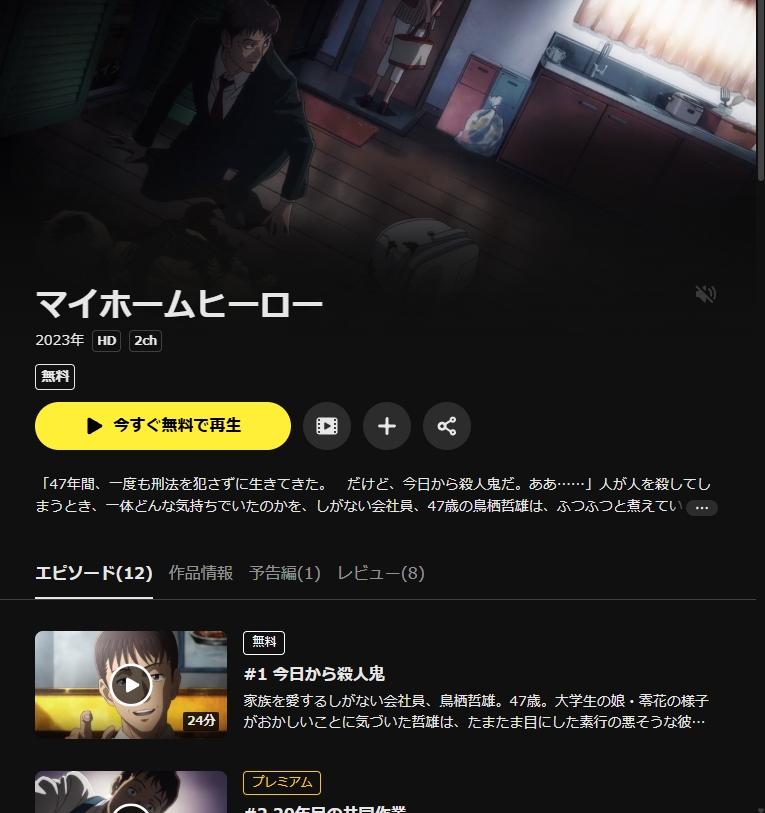 マイホームヒーロー DMM TV