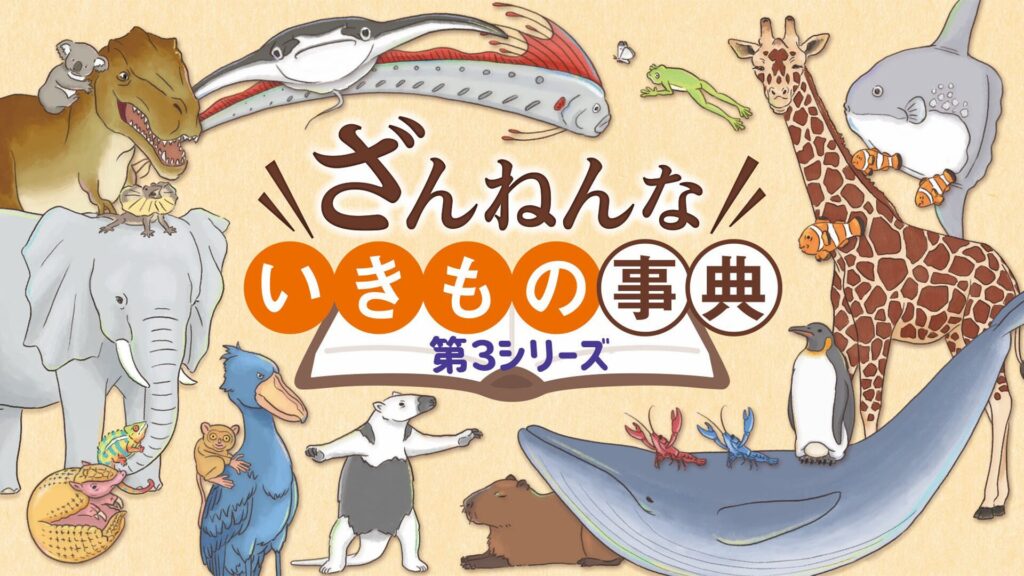 アニメ｜ざんねんないきもの事典　第3シリーズの動画を全話無料で見れる動画配信サイト
