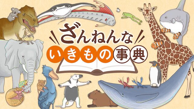 アニメ｜ざんねんないきもの事典の動画を全話無料で見れる動画配信サイト