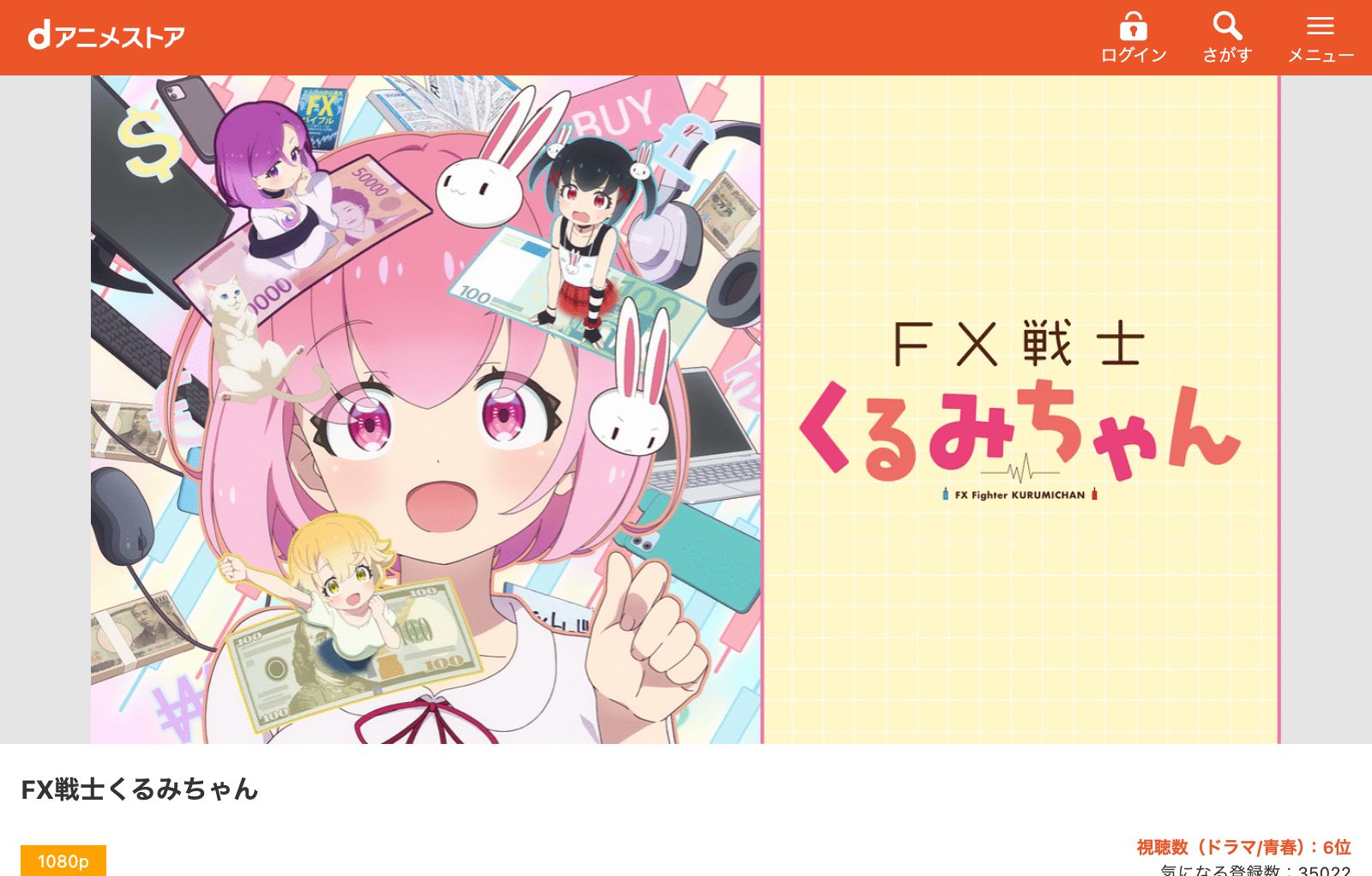 dアニメストア FX戦士くるみちゃん