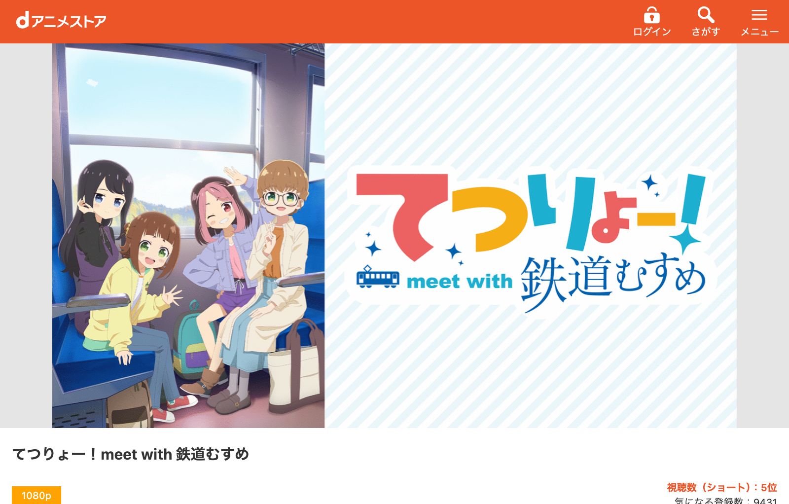 dアニメストア てつりょー！meet with 鉄道むすめ